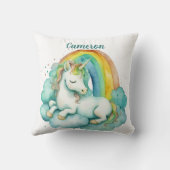 ベビーユニコーン男女兼用 パーソナライズされた クッション (裏面)