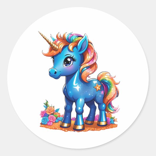 ベビーユニコーン ラウンドシール (正面)