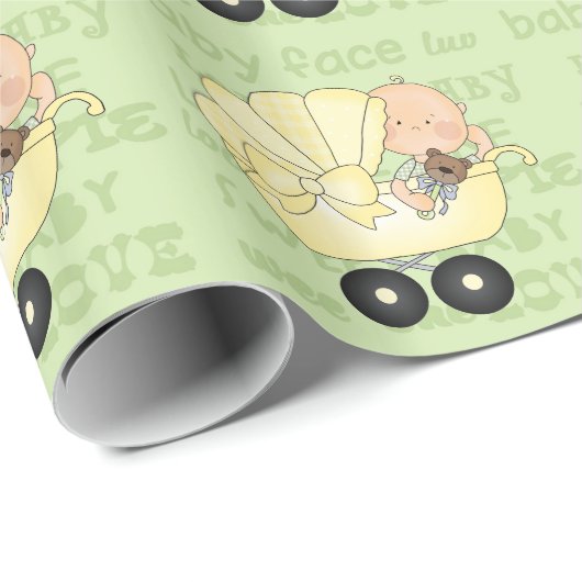 ベビーユニセックスシャワー包装紙 ラッピングペーパー (ロールコーナー)