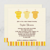 ベビーユニセックスシャワー招待状 招待状 (正面/裏面)