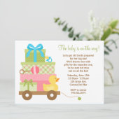 ベビーユニセックスシャワー招待状 招待状 (スタンド正面)