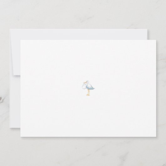 ベビーユニセックスシャワー招待状-男の子か女の子 招待状 (裏面)