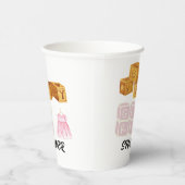 ベビーユニークガールサイコロベビーシャワー 紙コップ (右)