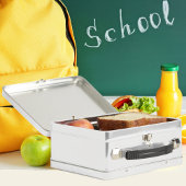 ベビーユニークキツネ野生動物漫画グラフィック メタルランチボックス