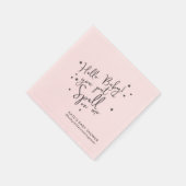 ベビーユニークスペルハロウィンピンク赤ちゃんシャワー紙 スタンダードカクテルナプキン (角)