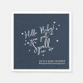 ベビーユニークスペルハロウィーンボーイベビーシャワー紙 スタンダードカクテルナプキン (正面)