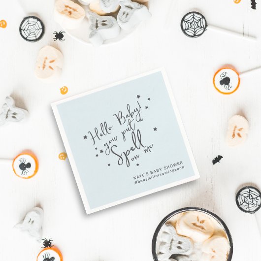 ベビーユニークスペルハロウィーンボーイベビーシャワー紙 スタンダードカクテルナプキン