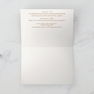 「ベビーライオンは金を持っている」クリスマスカード サンキューカード