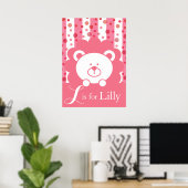 ベビーライオンアルファベット – L is for Lilly ポスター (ホームオフィス)