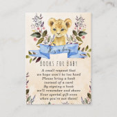 ベビーライオンキュブブルーブックベビーリクエストカード エンクロージャーカード (正面)