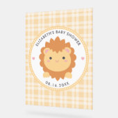 ベビーライオンキュブベビー男女兼用シャワーウェルカム アクリルサイン (傾斜)