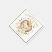 ベビーライオンキングお洒落ベビーシャワー スタンダードカクテルナプキン (角)