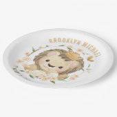 ベビーライオンキングお洒落ベビーシャワー ペーパープレート (アングル)