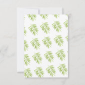 ベビーライオンキングサファリ動物ベビーシャワー サンキューカード (裏面)