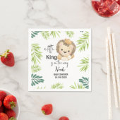 ベビーライオンキングサファリ動物ベビーシャワー スタンダードカクテルナプキン (インサイチュ)