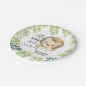 ベビーライオンキングサファリ動物ベビーシャワー ペーパープレート (アングル)