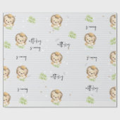 ベビーライオンキングサファリ動物 ラッピングペーパー (フラット)