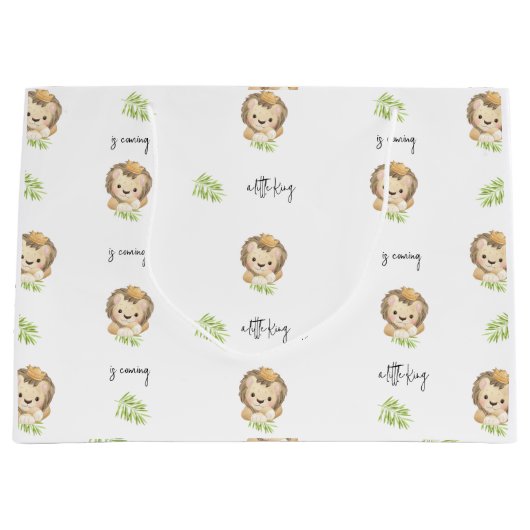 ベビーライオンキングサファリ動物 ラージペーパーバッグ (正面)