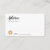 ベビーライオンキング男の赤ちゃんシャワー アドバイスカード (正面)