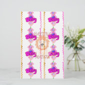 ベビーライオンクブハクナマタタグラフィックアート文字デッシュ 便箋 (スタンド正面)