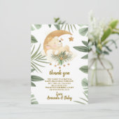 ベビーライオンサファリベイビーシャワーサンキューカード サンキューカード (スタンド正面)