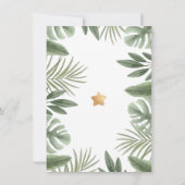 ベビーライオンサファリベイビーシャワーサンキューカード サンキューカード (裏面)