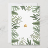 ベビーライオンサファリベイビーシャワー 招待状 (裏面)