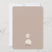 ベビーライオンシャワー招待状 招待状 (裏面)