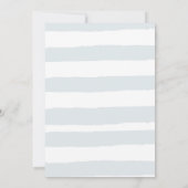 ベビーライオンシャワー誕生日の招待状 招待状 (裏面)