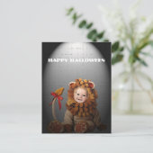 ベビーライオンハロウィンはがき ポストカード (スタンド正面)