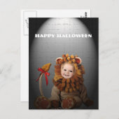 ベビーライオンハロウィンはがき ポストカード (正面/裏面)