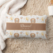 ベビーライオンパパーソナライズされたルム聖なる書物、 経典子供部屋 ランバークッション (ブランケット)