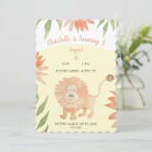 ベビーライオン水彩手絵を描形 シーズンカード (スタンド正面)