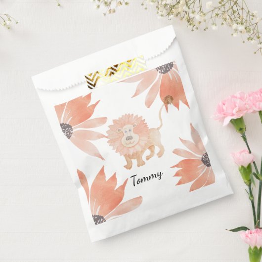 ベビーライオン水彩手絵を描形 フェイバーバッグ (封をした状態)