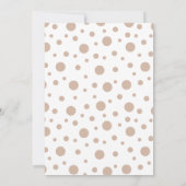 ベビーライオン黄色金ゴールド茶色の赤ちゃんシャワー招待状 招待状 (裏面)