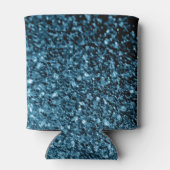 ベビーライトブルーフェイクグリッタースパークルスモノグラム 缶クーラー (裏面)