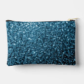 ベビーライトブルーフェイクグリッタースパークル アクセサリーポーチ (裏面)
