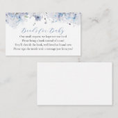 ベビーライブラリ要求エンクロージャカードの青い開花 エンクロージャーカード (正面/裏面)