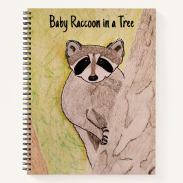 ベビーラクーンin a Tree ノートブック