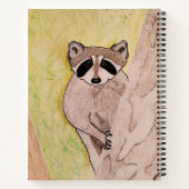 ベビーラクーンin a Tree ノートブック (裏面)