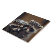 ベビーラコオンズハドル降る雪 タイル (側面)