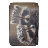 ベビーラコオンズハドル降る雪 バスマット (正面縦)