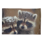 ベビーラコオンズハドル降る雪 枕カバー (裏面)