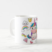 ベビーラッキーユニコーンマグカップfor sweet girls コーヒーマグカップ (正面左)