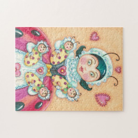 ベビーラディバグズファミリーパズルとギフトボックス ジグソーパズル (横)