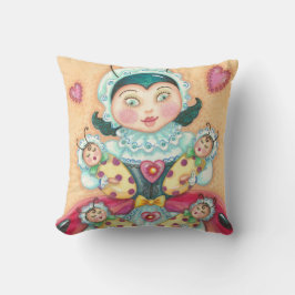 ベビーラディバグズファミリー装飾用クッションレッド クッション