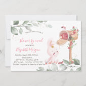 ベビーラビットバーチャルベビーシャワー 招待状 (正面)