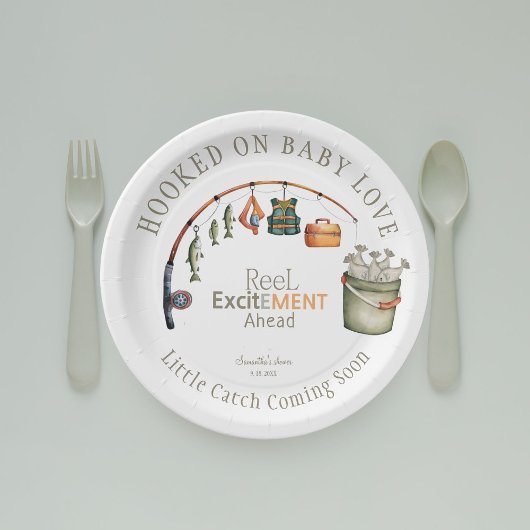 ベビーラブかわいい赤素朴ちゃんシャワー ペーパープレート