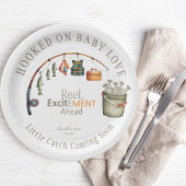 ベビーラブかわいい赤素朴ちゃんシャワー ペーパープレート