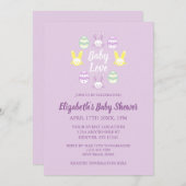 ベビーラブイースターベビーシャワー 招待状 (正面/裏面)